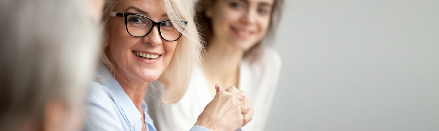 Smiling health care professionals