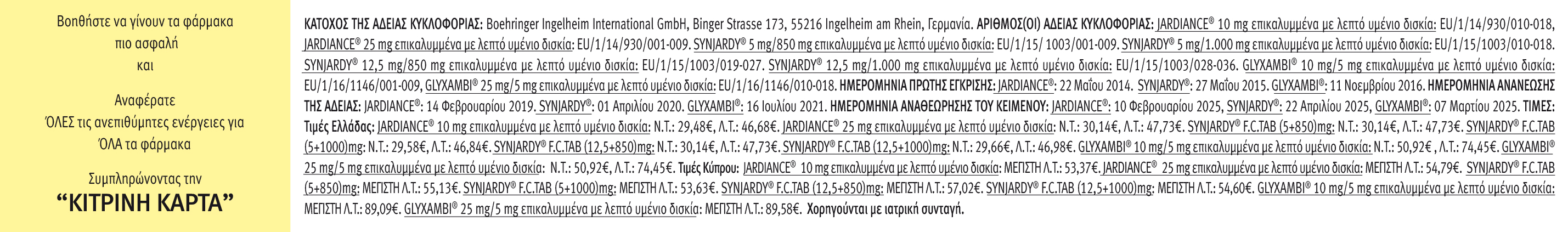 ΚΙΤΡΙΝΗ ΚΑРТА