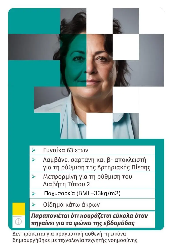 Αποκαλύψτε το πρόσωπο της HFPEF - Γυναίκα 63 ετών